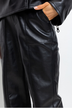 Nanushka ‘Zelda’ trousers Bump in regenerated leather