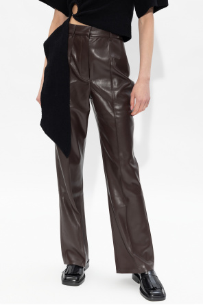 Nanushka ‘Lena’ Nero trousers from vegan leather