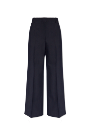 High-waisted creased trousers od Theory