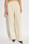 Helmut Lang cream Linen trousers