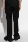 Helmut Lang BLACK Wool pants with crease