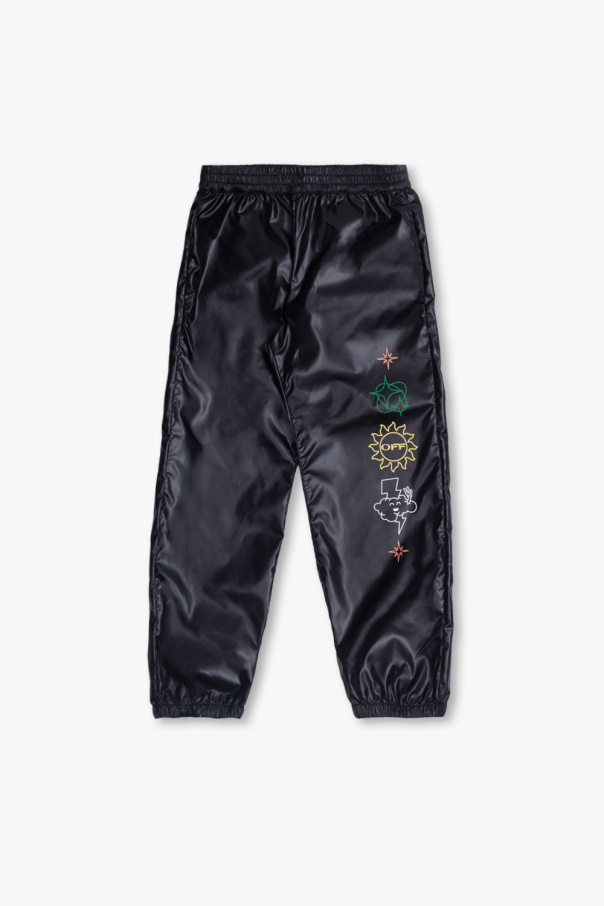Off-White Kids Printed track pants