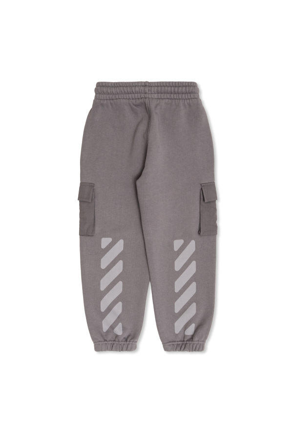 Off-White Kids Pantalones deportivos tipo `cargo`