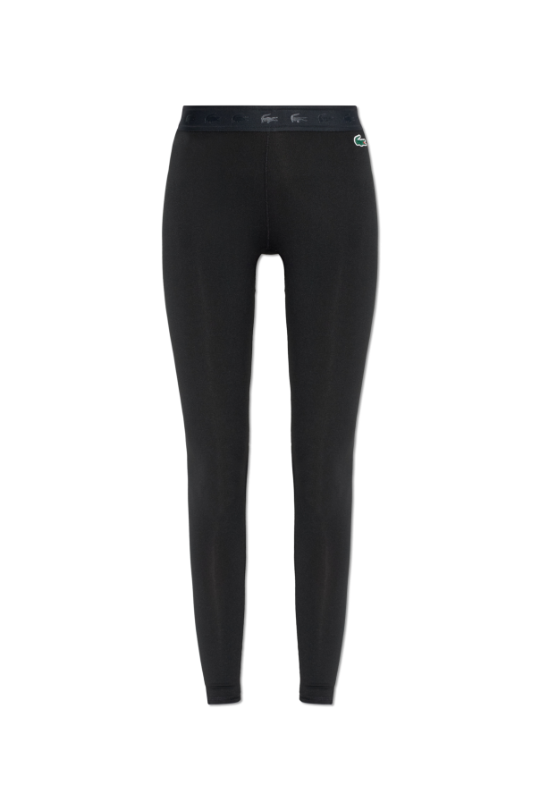 Leggings with logo patch od Lacoste