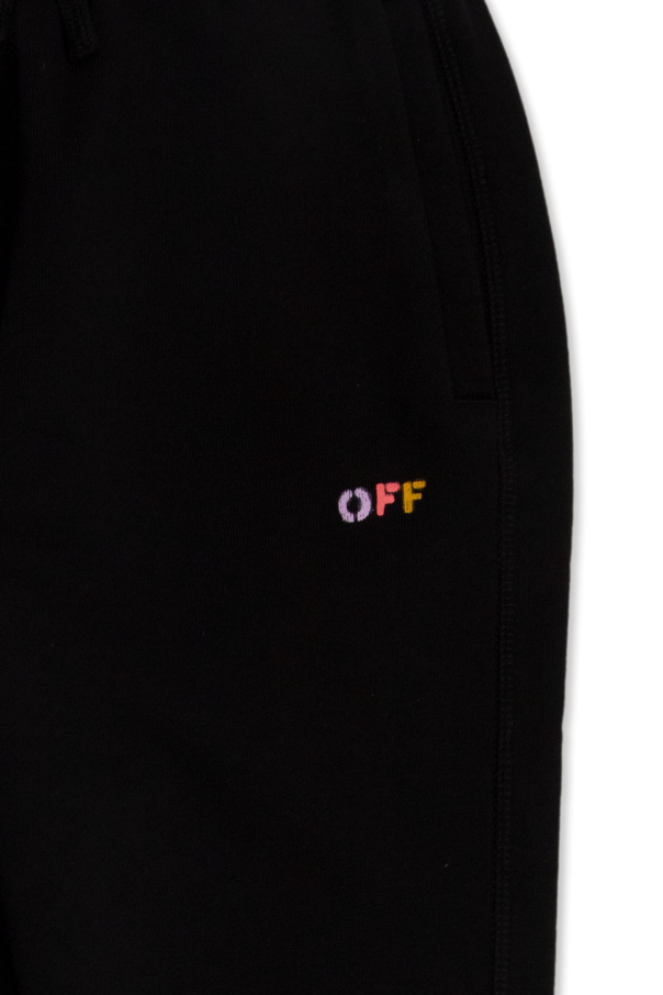 Off-White Kids Dresowe spodnie z logo