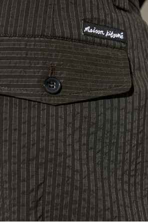 Maison Kitsuné Hose mit Streifenmuster