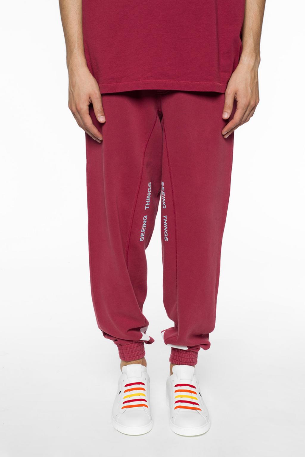 off white red sweatpants