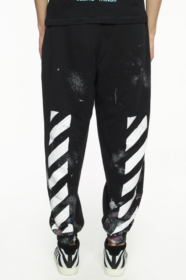 off white galaxy sweatpants