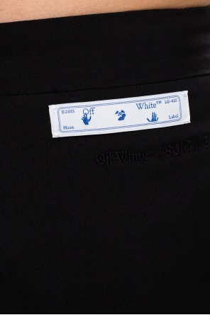 Off-White Logo-embroidered trousers