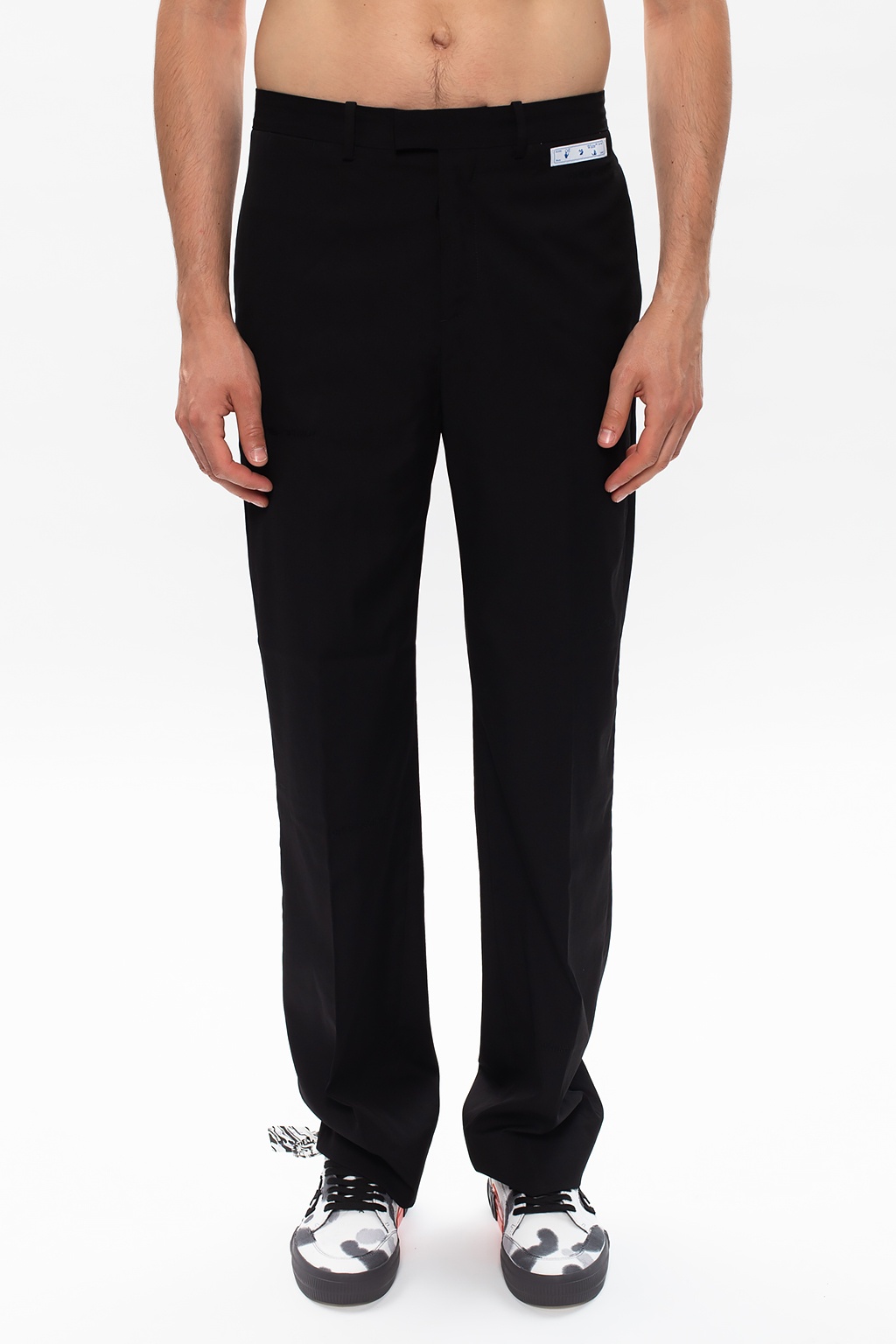 Off-White Logo-embroidered trousers