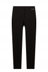 Off-White Pleat-front trousers with logo