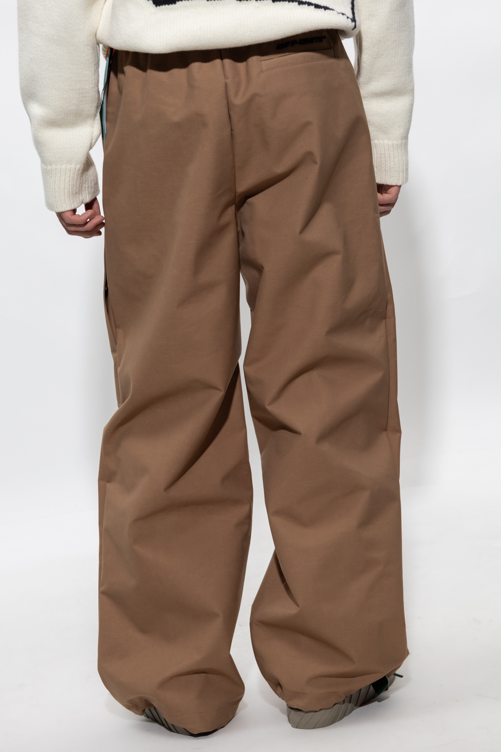 Off-White trousers Feminina with wide legs