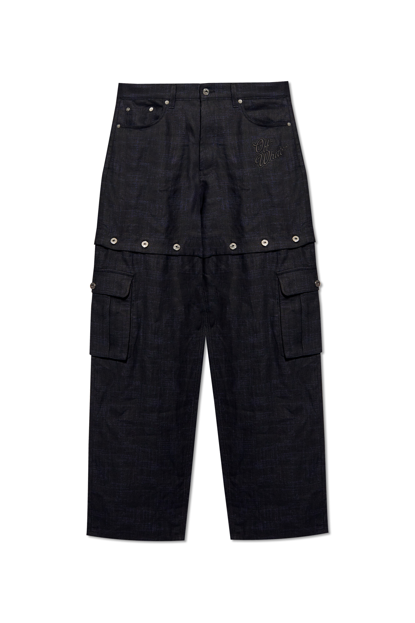 Navy blue Linen trousers Off-White - Vitkac Italy