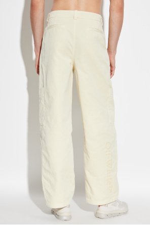 Off-White Hosen mit Taschen