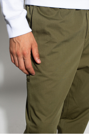 Off-White trousers ruffle with pockets