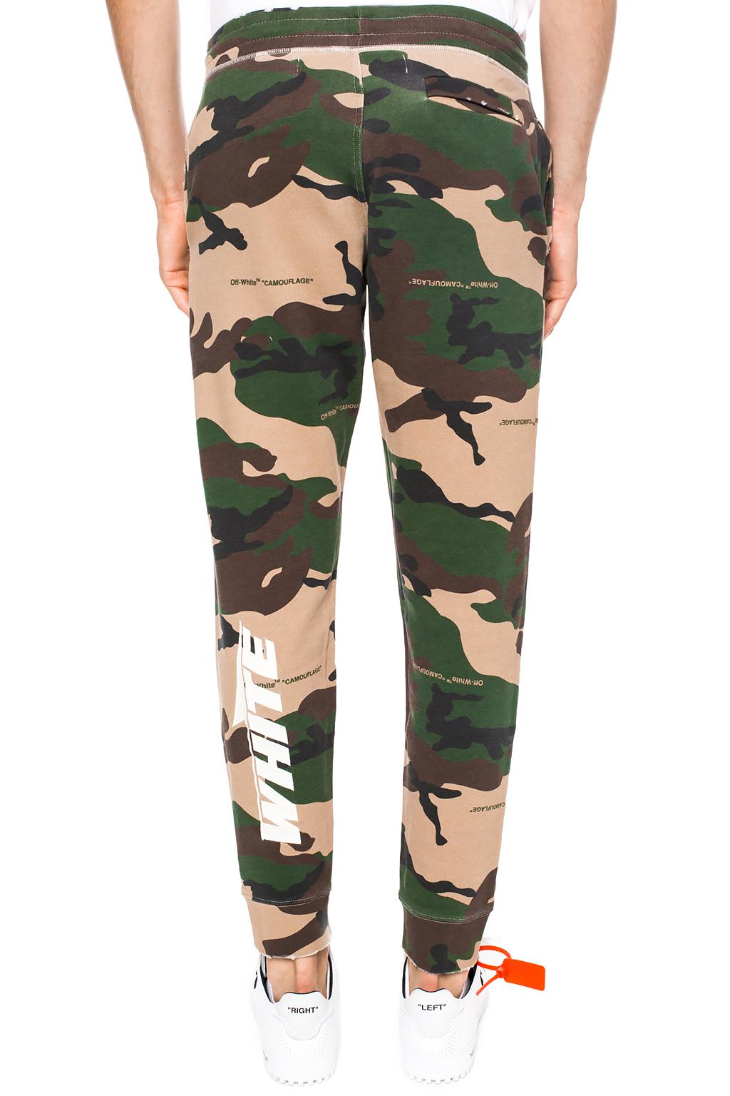 off white camo sweatpants