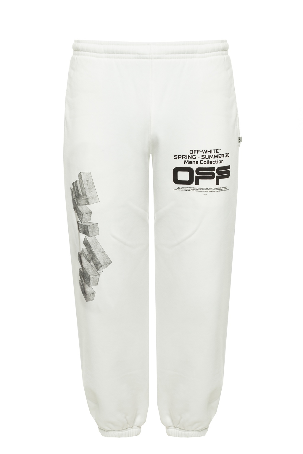 off white white sweatpants