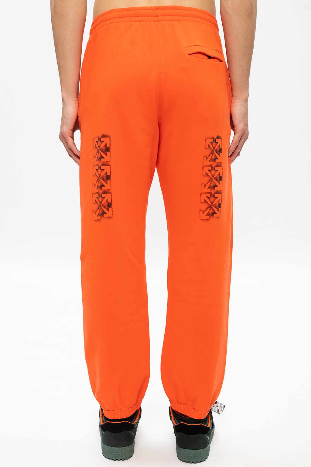 off white orange sweatpants