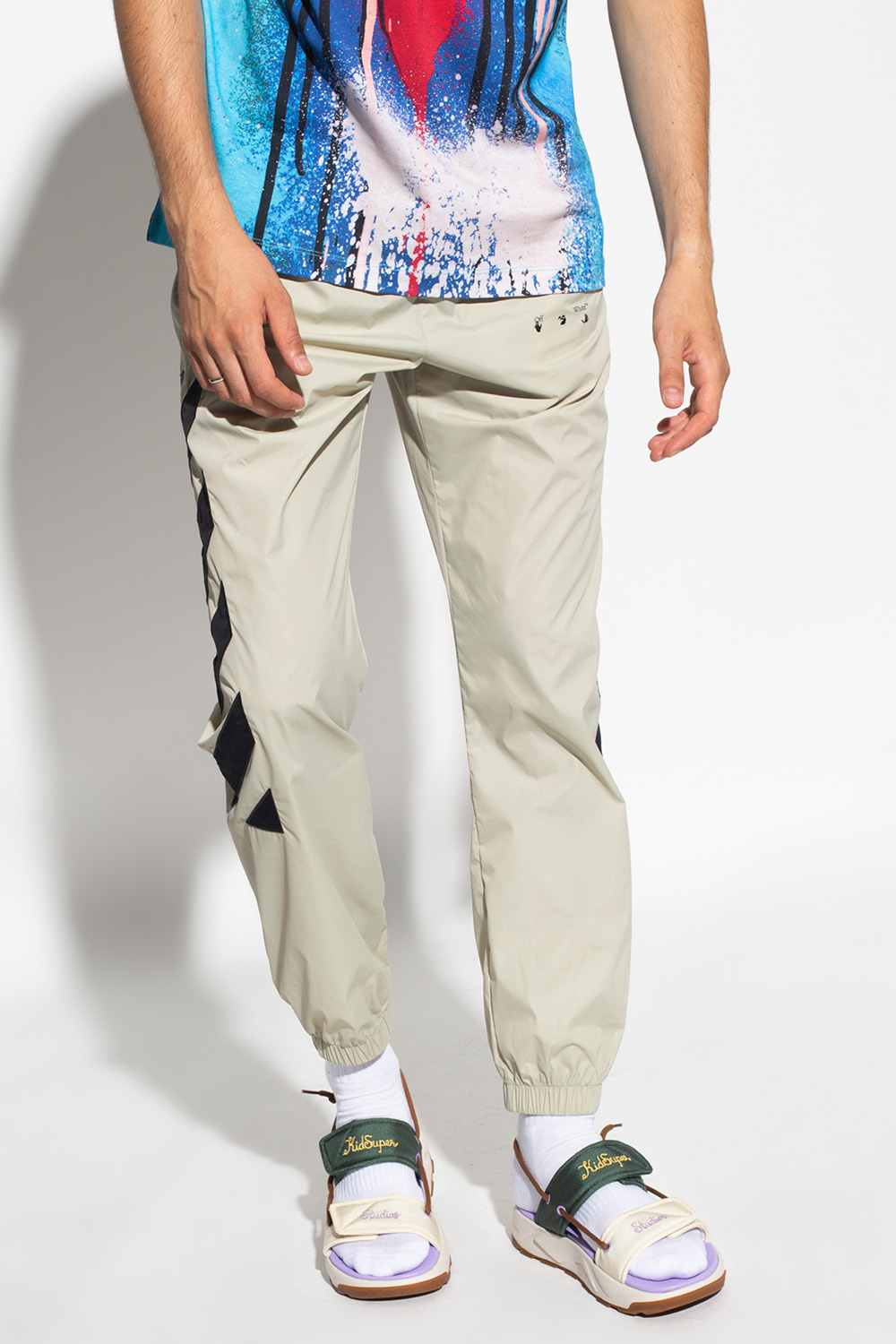 Off-White UGG elasticated drawstring-waist shorts Blau