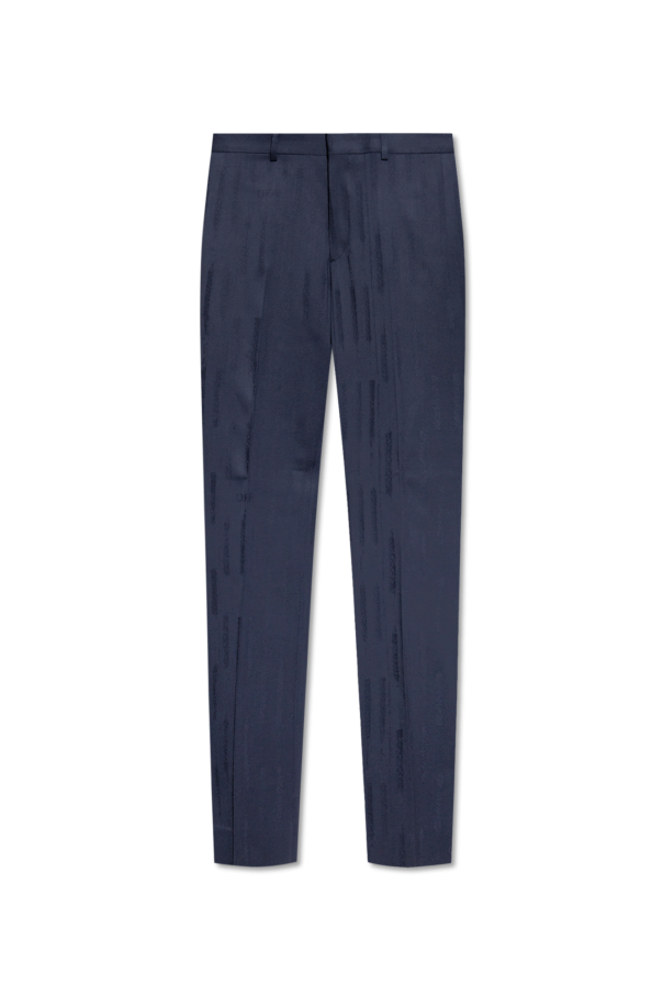 Wool pleat-front trousers od Off-White