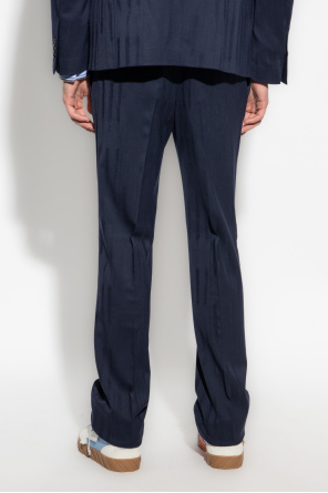 Off-White Wool pleat-front jenner trousers