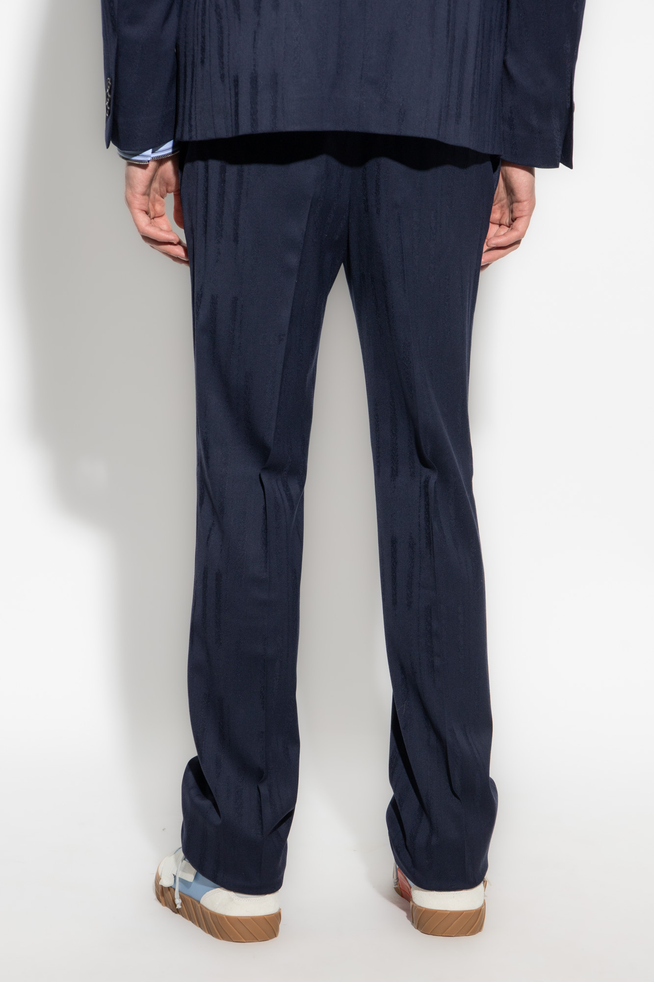 Off-White Wool pleat-front trousers