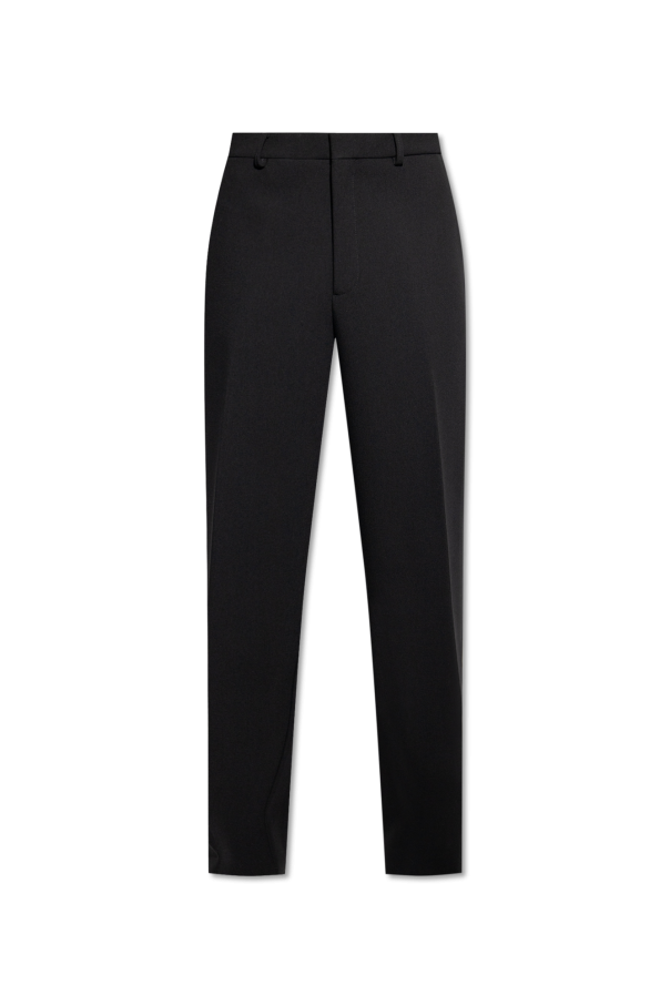 Off-White Wool pleat-front Mare trousers
