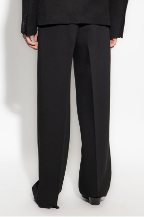 Off-White Wool pleat-front Marc trousers