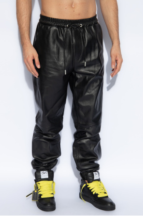 Off-White Leather joggers