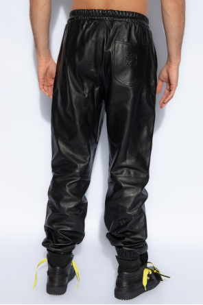 Off-White Leather joggers