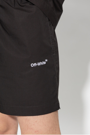 Off-White Cotton shorts with logo