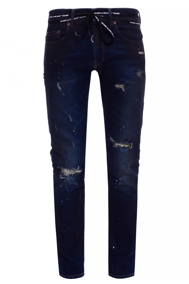 Off-White Jeans with holes, Men's Clothing