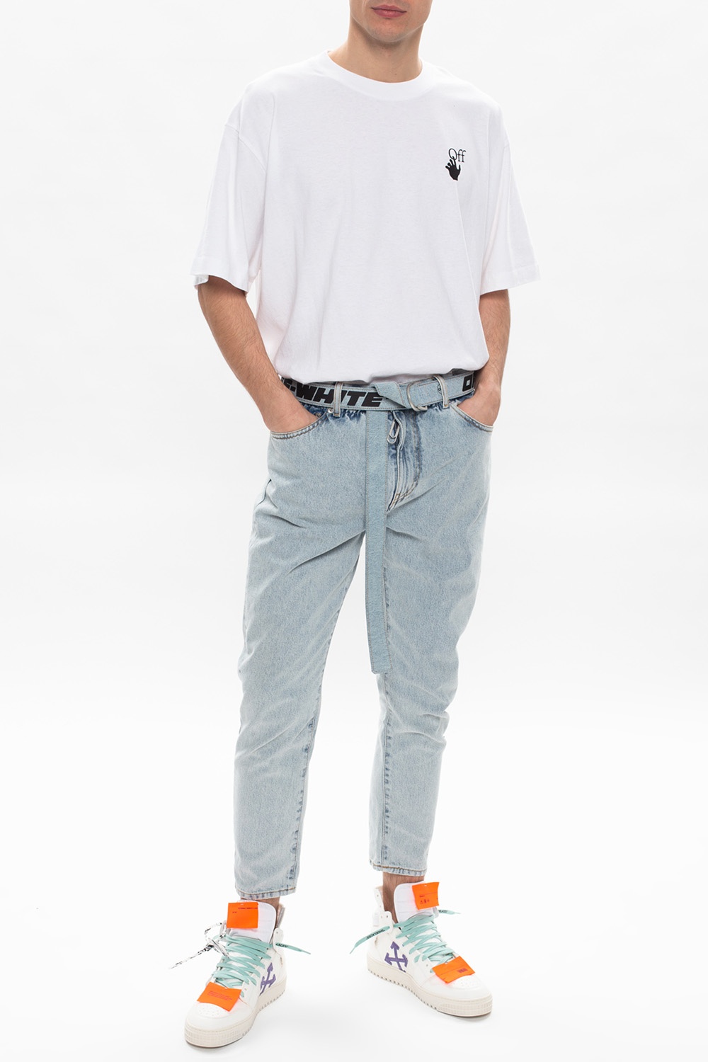 Off-White Compass patch shorts