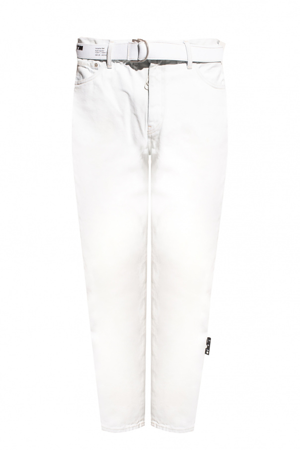 Off-White Womens JAG Jeans Sophia Plus Relaxed Fit Wide Leg Jeans
