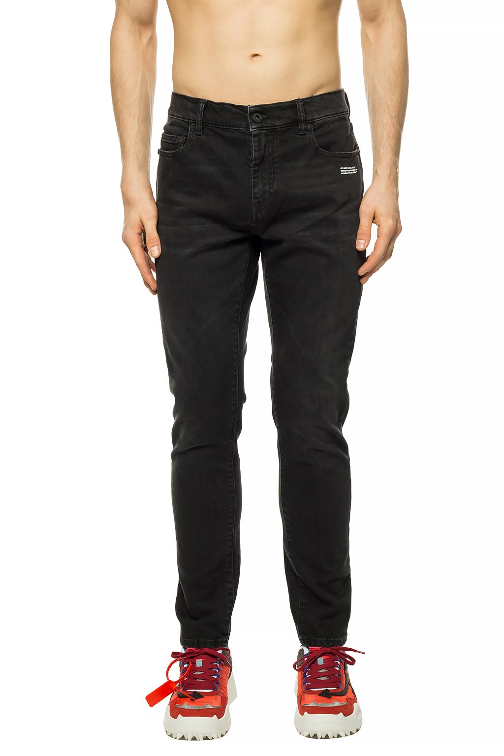 Patterned leggings Versace Jeans Couture - GenesinlifeShops DO - pt05 grey  skinny jeans