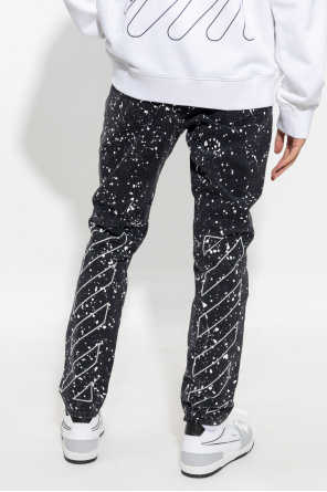 Off-White Jeans with paint splatter effect