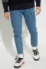 Off-White BLUE Slim fit jeans with belt
