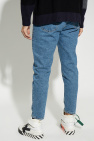 Off-White BLUE Slim fit jeans with belt