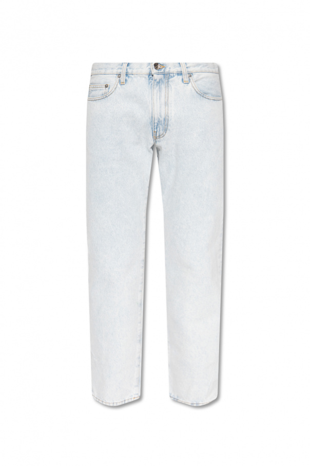 Off-White Jeans with Elegant
