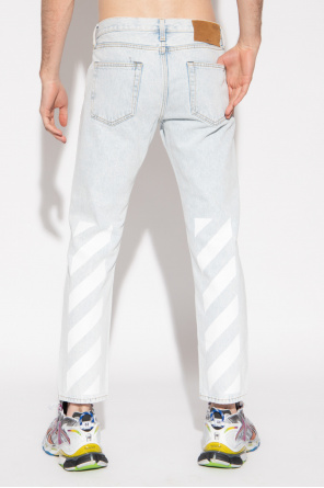 Off-White Calça Megadose Jegging Azul Jeans