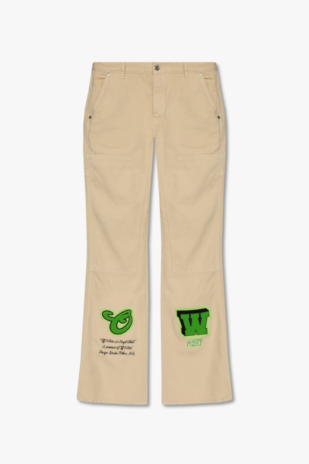 Off-White Jeans with Tricoline