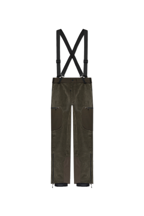 Corduroy Ski Pants with Suspenders