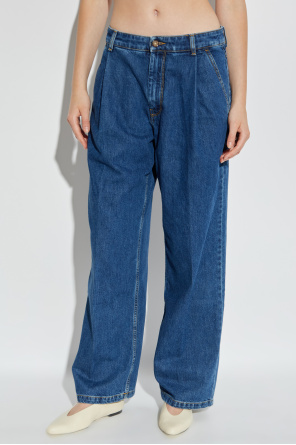 Maison Kitsuné Jeans mit Falten