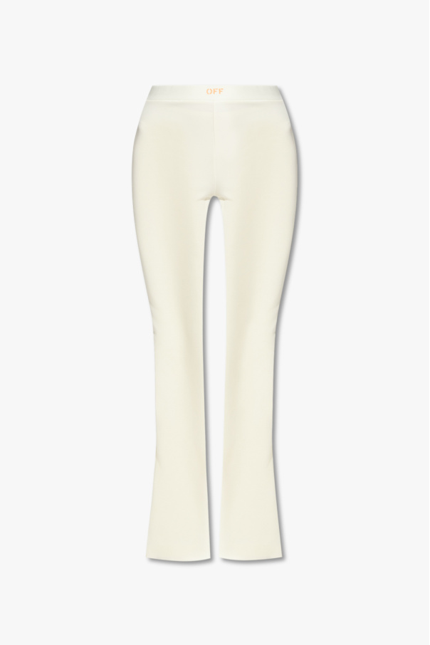 Off-White knee Trousers with logo