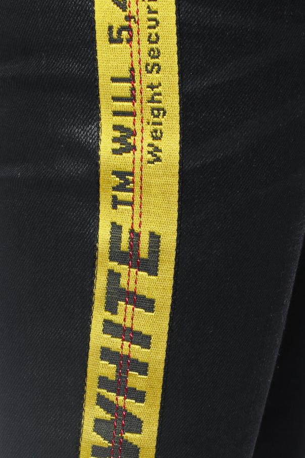 off white side stripe jeans