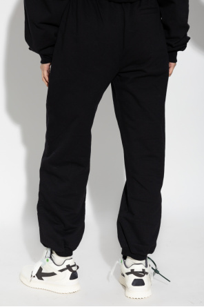 Off-White organic super skinny pants in charcoal grey