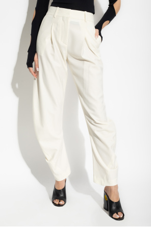 Off-White Pleat-front Skinny-Jeans trousers