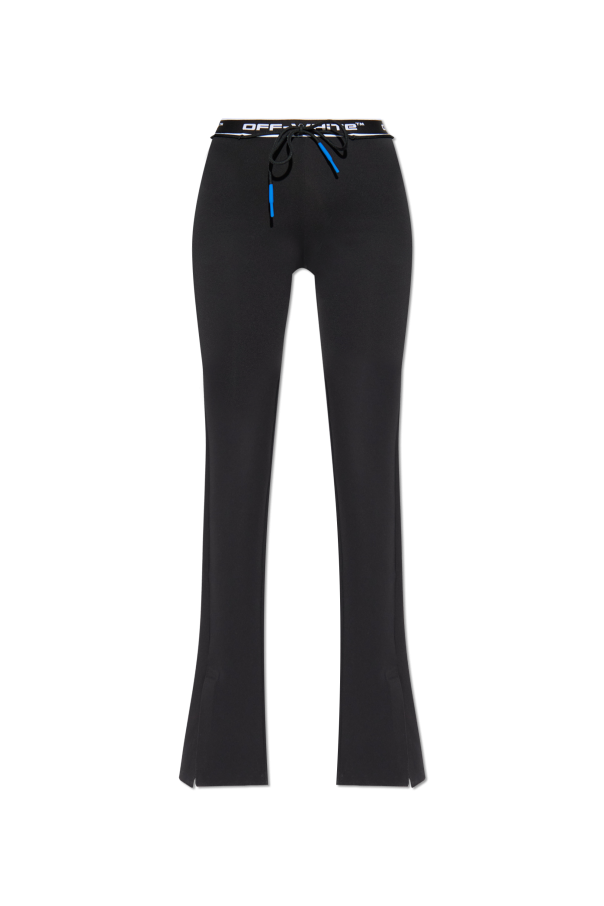 Flared trousers with a slit od Off-White