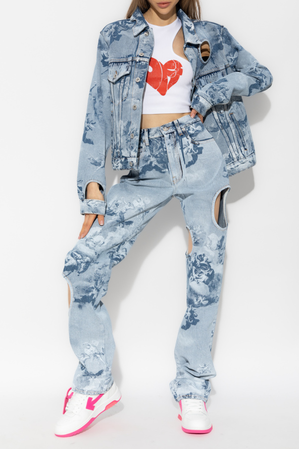 Off-White Jeans with cut-outs
