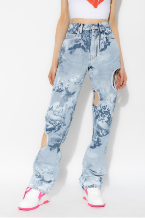 Off-White Jeans with cut-outs
